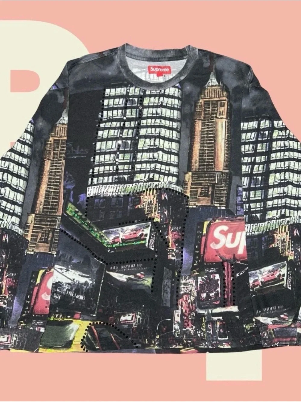 Supreme | Shirts | Supreme Skyline Sequin Ls Top Large | Poshmark